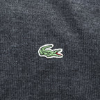 LACOSTE ワニロゴ 長袖 ニットポロシャツ XL ダークグレー ウール100%