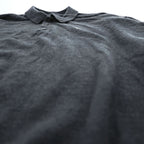 LACOSTE ワニロゴ 長袖 ニットポロシャツ XL ダークグレー ウール100%