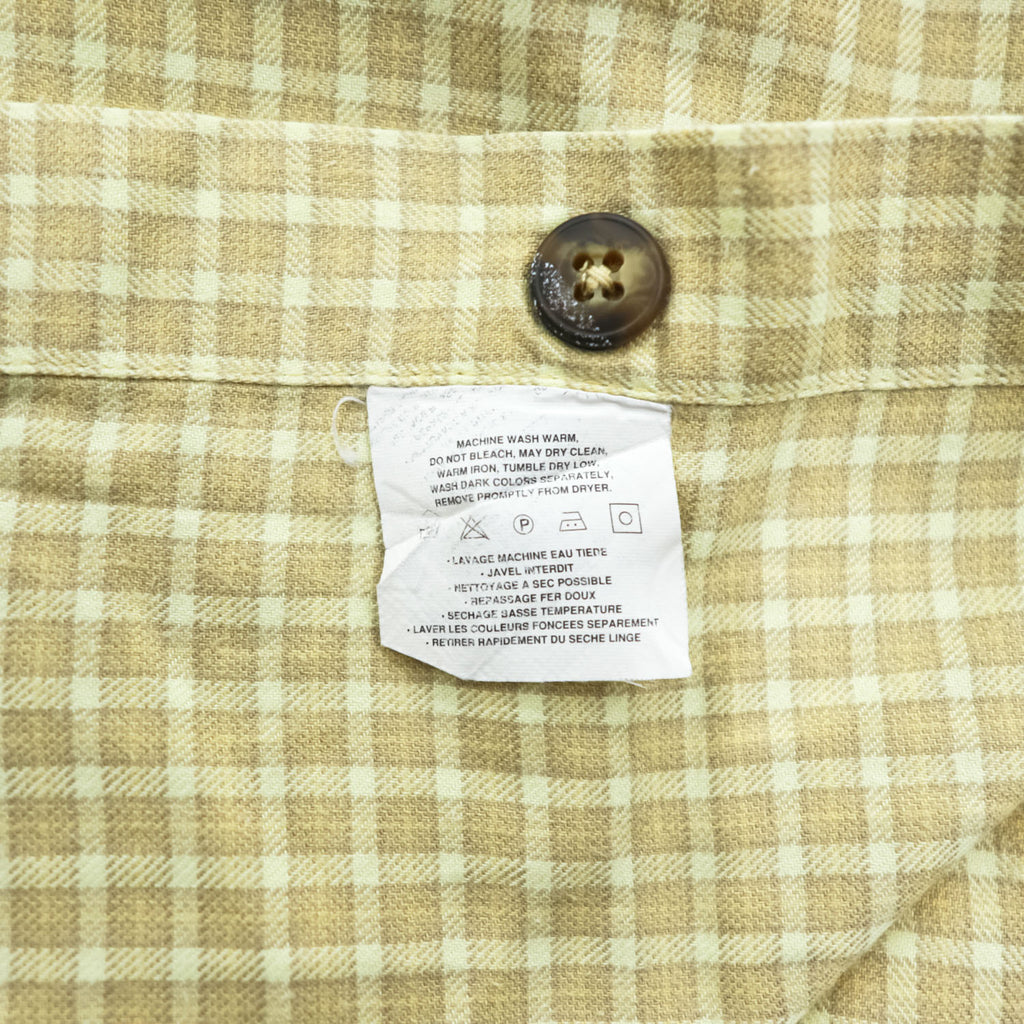 Patagonia 90年代 オーガニックピマコットン 長袖 シャツ XL イエロー チェック 99年製 ORGANIC PIMA COTTON 53834 ポルトガル製