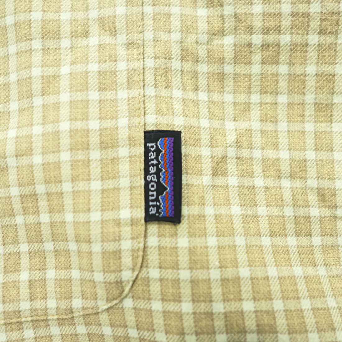 Patagonia 90年代 オーガニックピマコットン 長袖 シャツ XL イエロー チェック 99年製 ORGANIC PIMA COTTON 53834 ポルトガル製