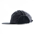 DAIWA PIER39 キルティング フライトキャップ TECH COLD PROOF DRIVING CAP ブラック 撥水 イヤーフラップ 耳当て BC-51023W