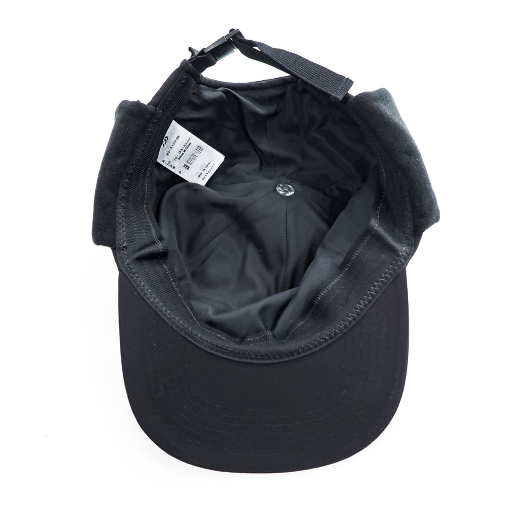DAIWA PIER39 キルティング フライトキャップ TECH COLD PROOF DRIVING CAP ブラック 撥水 イヤーフラップ 耳当て BC-51023W