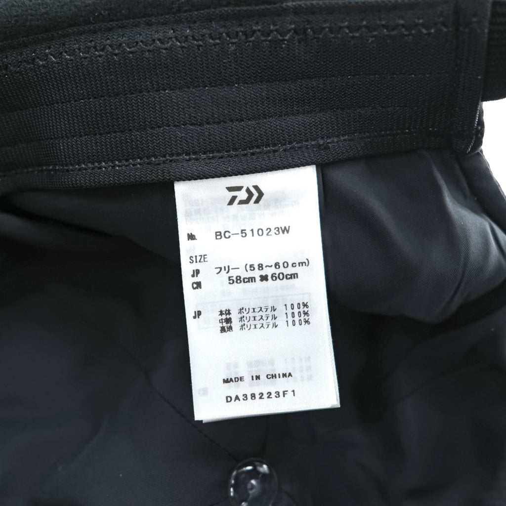 DAIWA PIER39 キルティング フライトキャップ TECH COLD PROOF DRIVING CAP ブラック 撥水 イヤーフラップ 耳当て BC-51023W