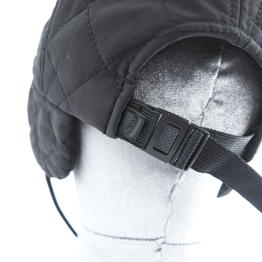 DAIWA PIER39 キルティング フライトキャップ TECH COLD PROOF DRIVING CAP ブラック 撥水 イヤーフラップ 耳当て BC-51023W