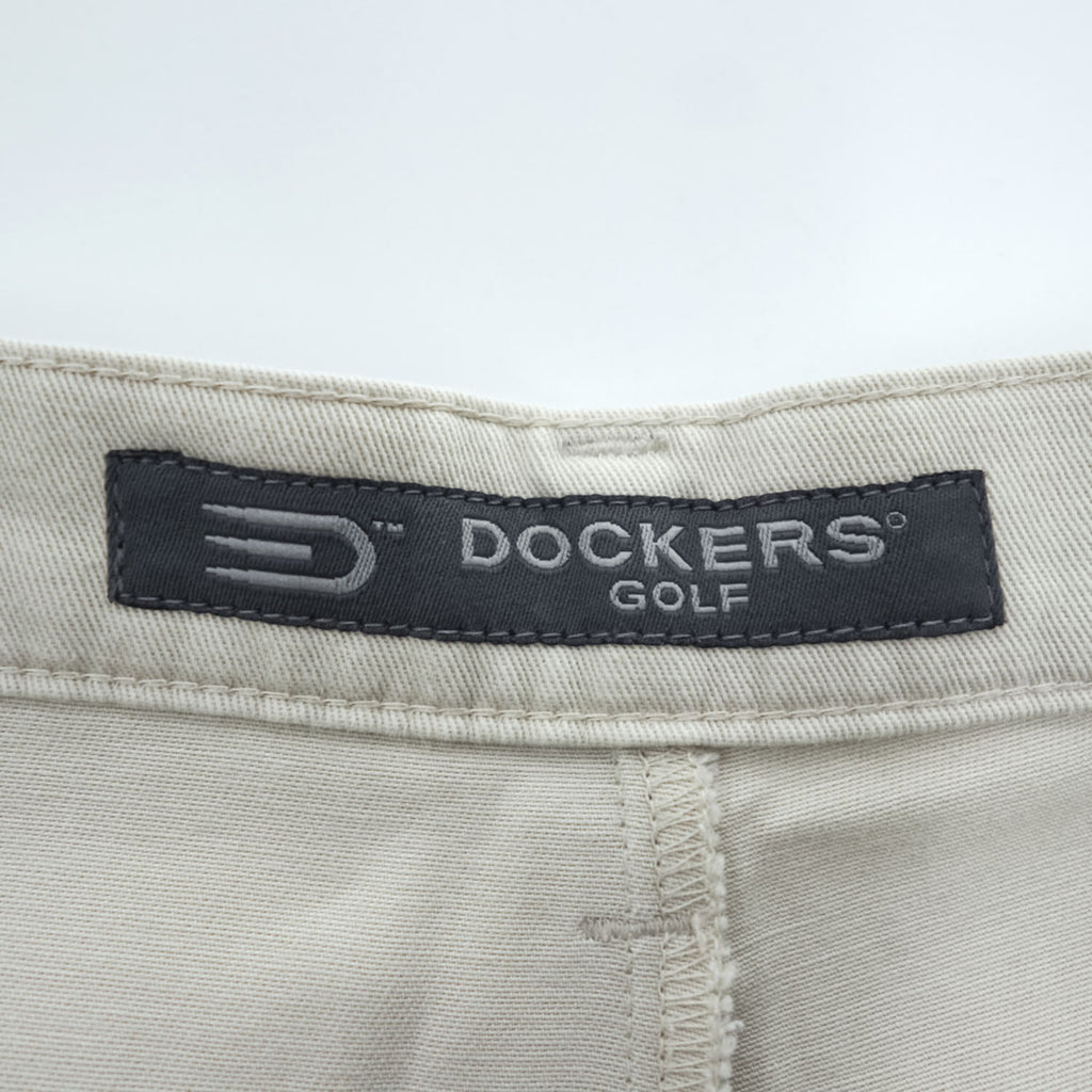 DOCKERS GOLF( Levi's ) 00年代 ヴィンテージ チノパンツ 2タック スラックス L ベージュ ワイド プリーツ