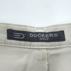 DOCKERS GOLF( Levi's ) 00年代 ヴィンテージ チノパンツ 2タック スラックス L ベージュ ワイド プリーツ