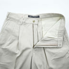 DOCKERS GOLF( Levi's ) 00年代 ヴィンテージ チノパンツ 2タック スラックス L ベージュ ワイド プリーツ