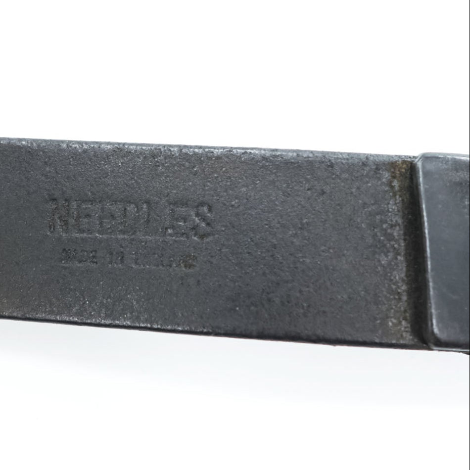 Needles イングランド製 クイックリリースベルト ブラック メタルバックル ファイヤーマン