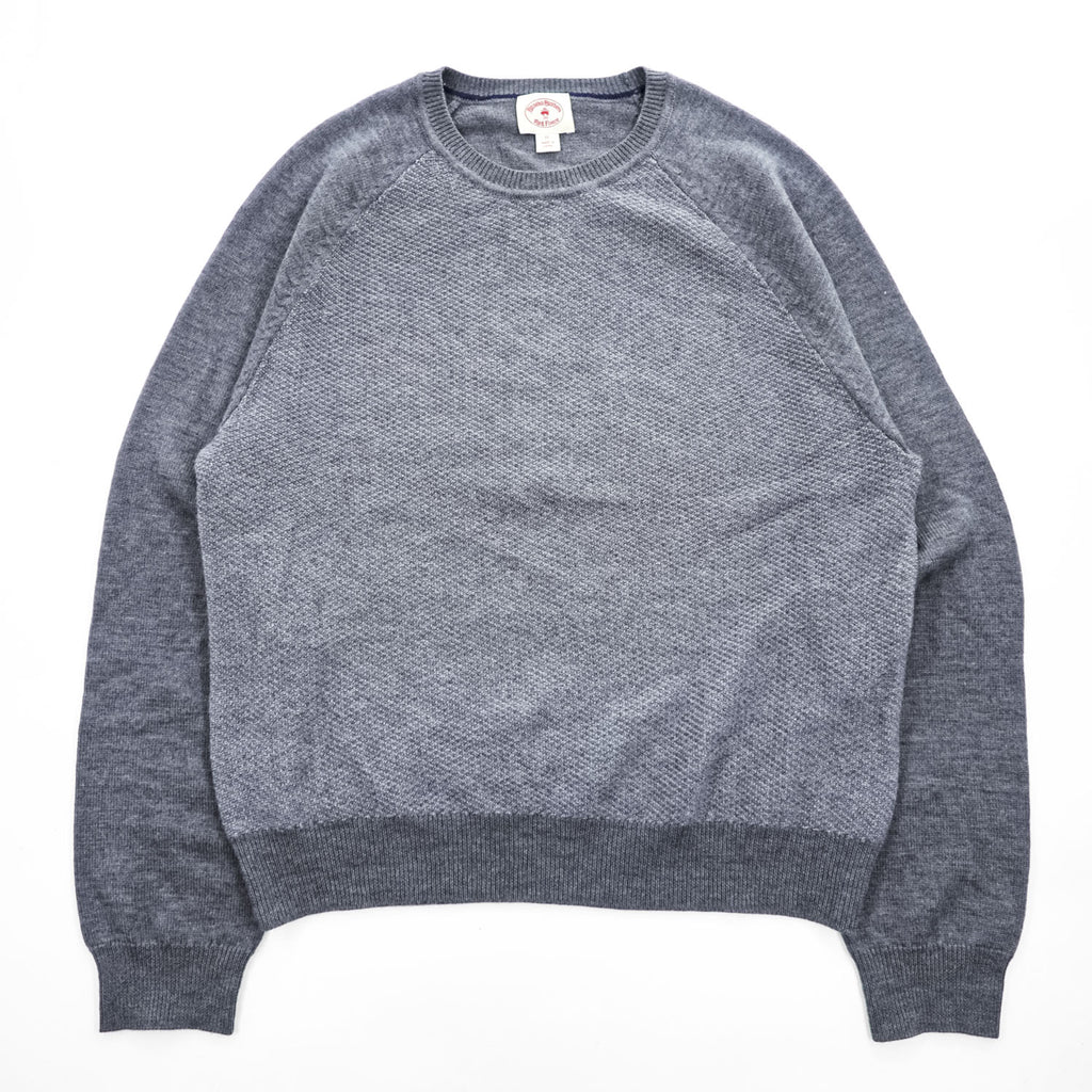 Brooks Brothers Red Fleece メリノウール ニット セーター XL グレー MERINO WOOL
