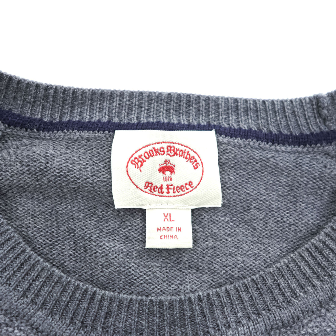 Brooks Brothers Red Fleece メリノウール ニット セーター XL グレー MERINO WOOL
