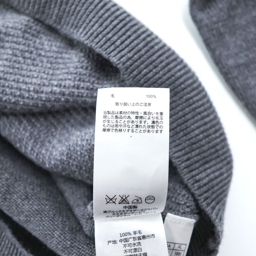 Brooks Brothers Red Fleece メリノウール ニット セーター XL グレー MERINO WOOL
