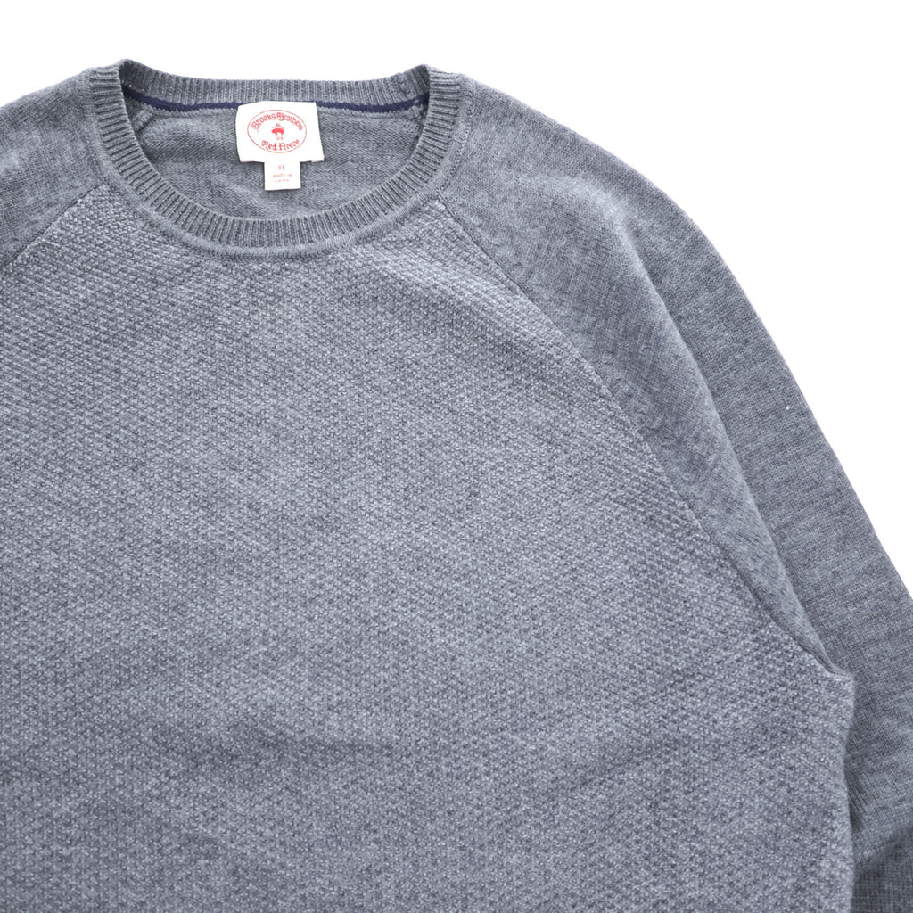 Brooks Brothers Red Fleece メリノウール ニット セーター XL グレー MERINO WOOL