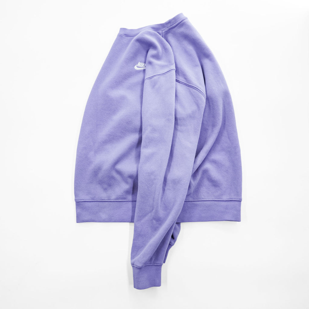 NIKE クルーネック スウェット トレーナー M パープル ワンポイントロゴ BV2662-589