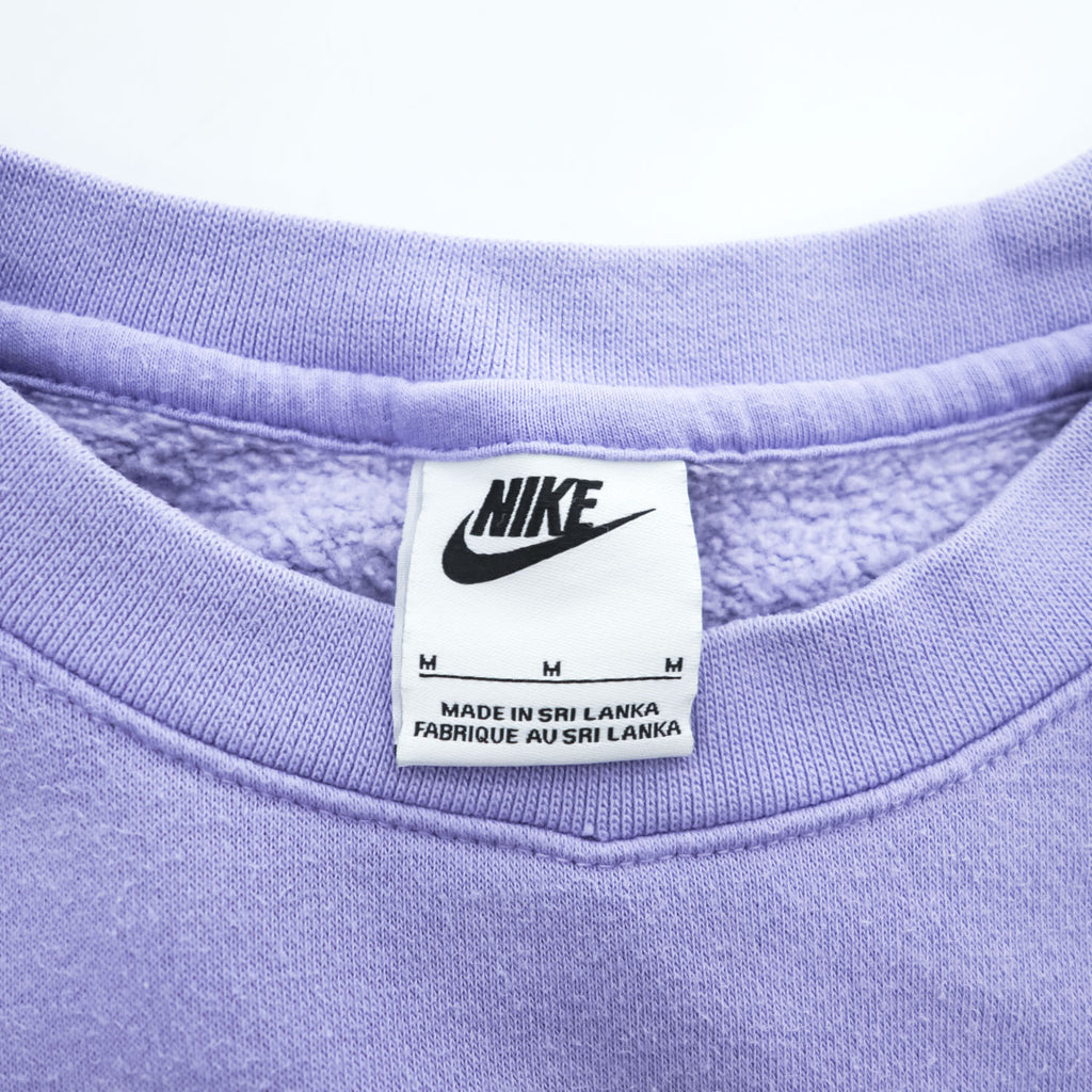 NIKE クルーネック スウェット トレーナー M パープル ワンポイントロゴ BV2662-589