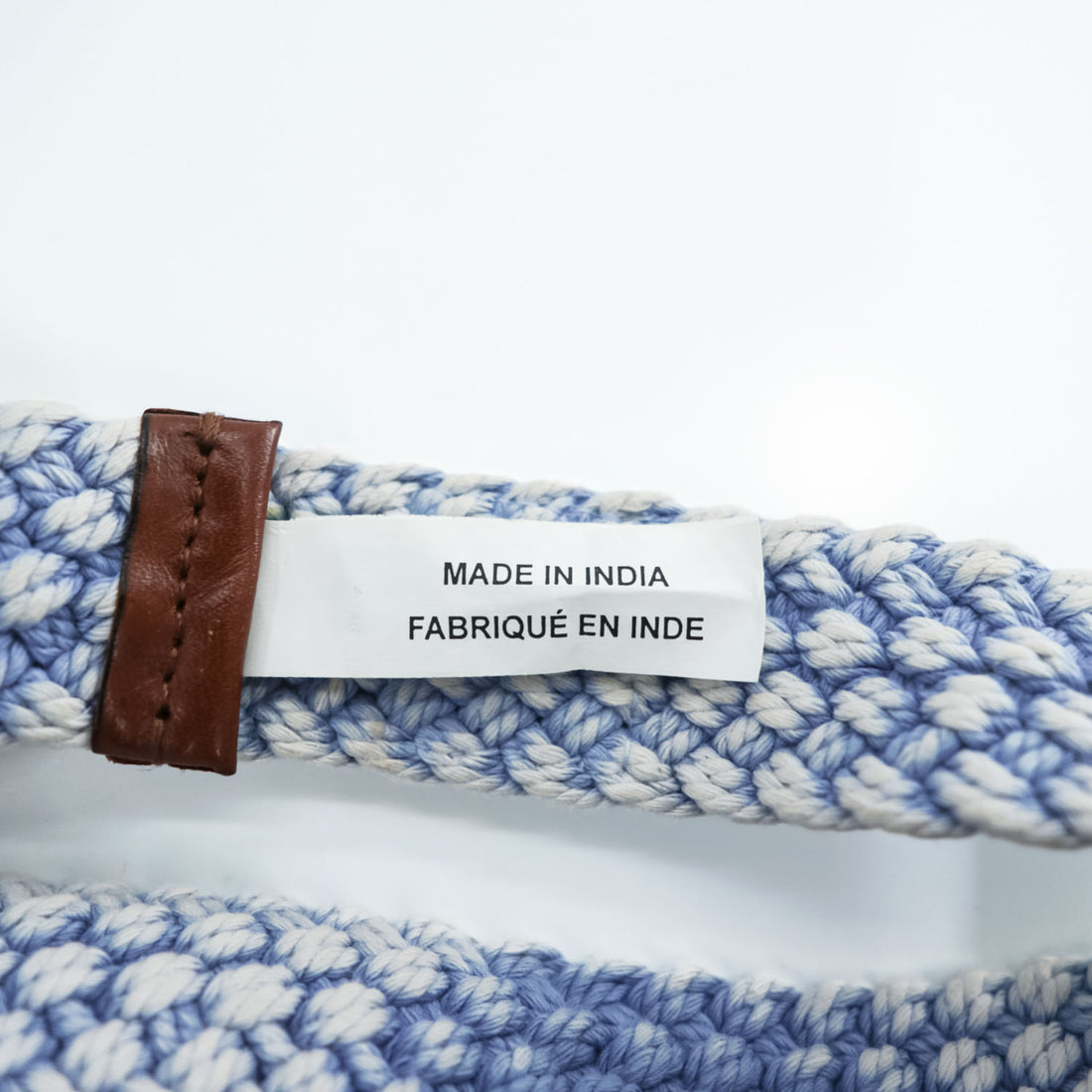Polo Ralph Lauren ダブルリング ベルト ヴィンテージ加工 編み込み ブルー 真鍮 ゴールド