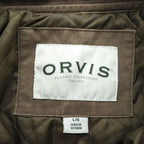 ORVIS ダック地 ハンティングジャケット L キャンバス 襟コーデュロイ 中綿 キルティングライナー