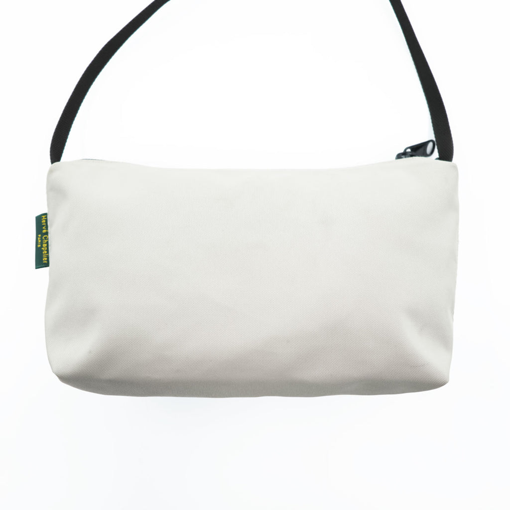 Hervé Chapelier 2884N ナイロン スクエア ショルダーバッグ ベージュ キャンバス フランス製