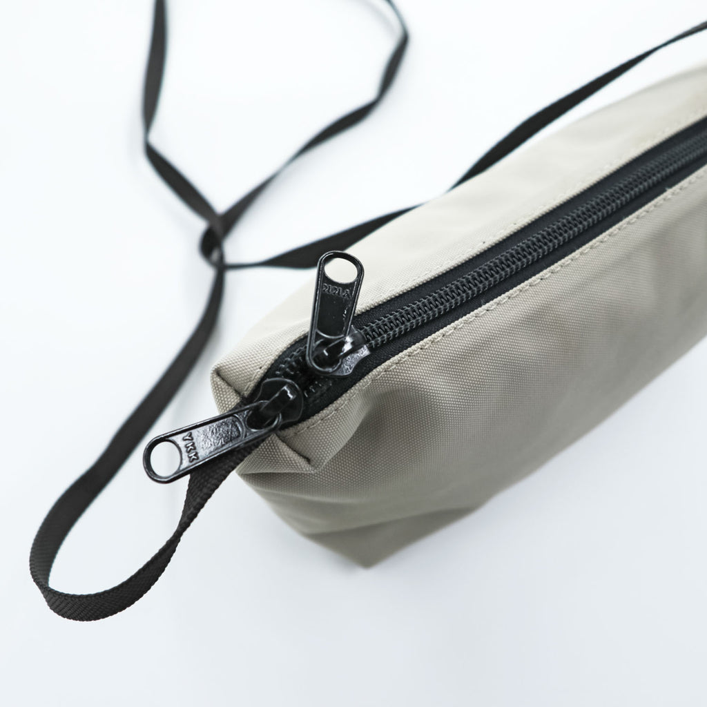 Hervé Chapelier 2884N ナイロン スクエア ショルダーバッグ ベージュ キャンバス フランス製
