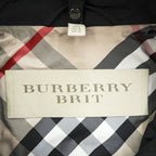 BURBERRY BRIT フード着脱式 コート テクニカル フィールドパーカー XL ブラック ドローコード ダブルジップ