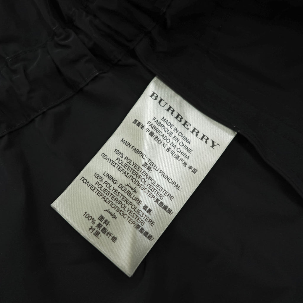 BURBERRY BRIT フード着脱式 コート テクニカル フィールドパーカー XL ブラック ドローコード ダブルジップ