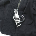 BURBERRY BRIT フード着脱式 コート テクニカル フィールドパーカー XL ブラック ドローコード ダブルジップ