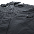 BURBERRY BRIT フード着脱式 コート テクニカル フィールドパーカー XL ブラック ドローコード ダブルジップ