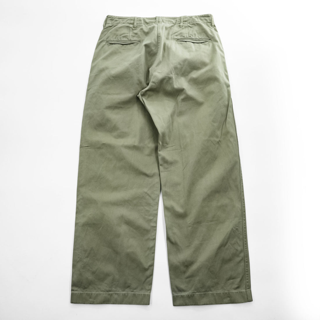 BUZZ RICKSON'S 日本製 アーリー ミリタリー チノパンツ L ベージュ ワイド 1942年モデル US ARMY ボタンフライ M43036