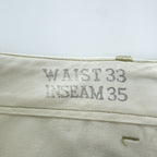 BUZZ RICKSON'S 日本製 アーリー ミリタリー チノパンツ L ベージュ ワイド 1942年モデル US ARMY ボタンフライ M43036