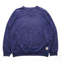 carhartt クルーネック 前V スウェット トレーナー L ネイビー K124 NVY