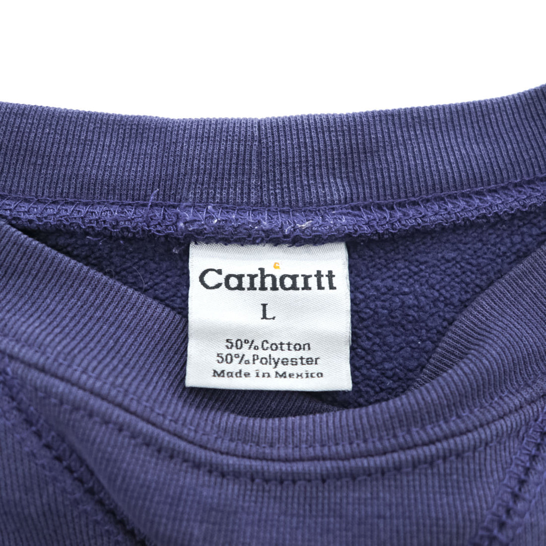 carhartt クルーネック 前V スウェット トレーナー L ネイビー K124 NVY