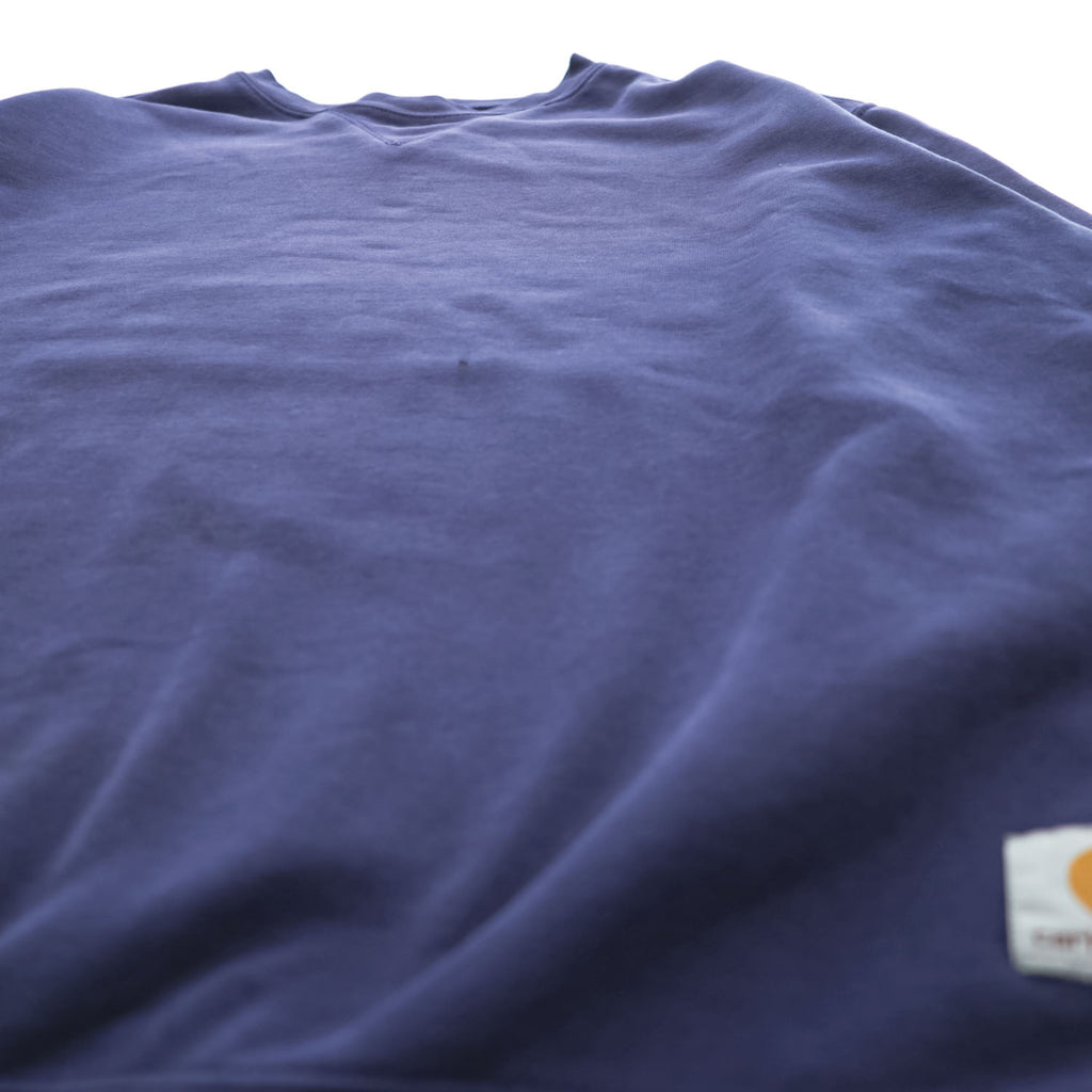 carhartt クルーネック 前V スウェット トレーナー L ネイビー K124 NVY