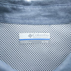 Columbia PFG スーパーボーンヘッドクラシック 長袖フィッシングシャツ XL ライトブルー メッシュ ボタンダウン XM7648