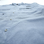 Columbia PFG スーパーボーンヘッドクラシック 長袖フィッシングシャツ XL ライトブルー メッシュ ボタンダウン XM7648