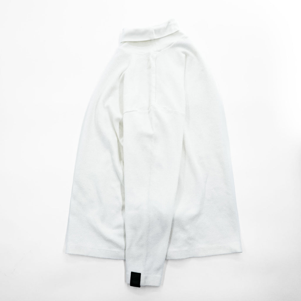 N.HOOLYWOOD 日本製 ワッフル タートルネック 長袖 ロングスリーブ サーマル Tシャツ M ホワイト 2212-CS10-019 peg
