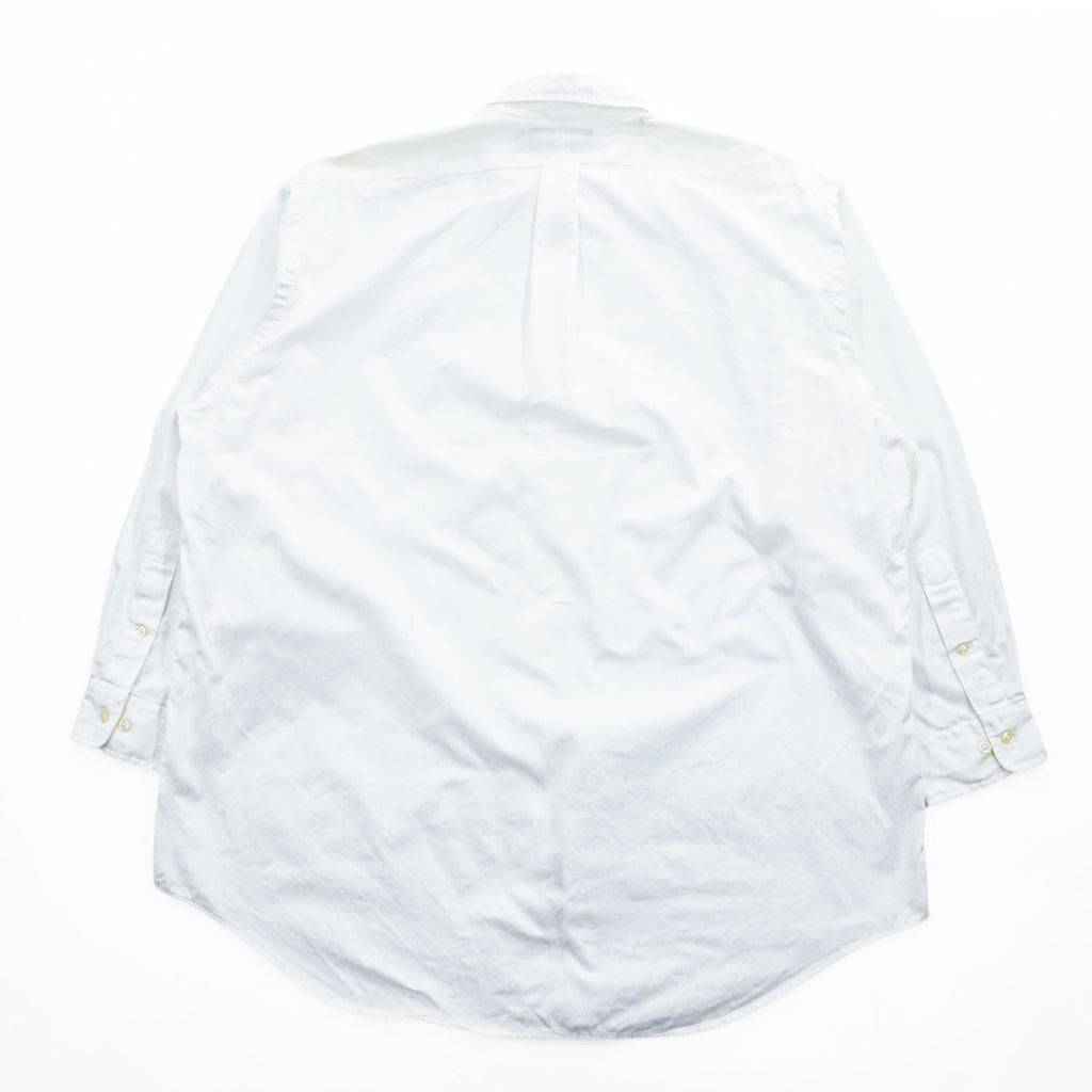 Ralph Lauren 90年代 YARMOUTH 長袖 ボタンダウンシャツ XL ホワイト ポニー刺繍 ビッグサイズ