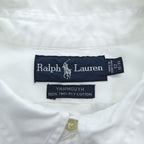 Ralph Lauren 90年代 YARMOUTH 長袖 ボタンダウンシャツ XL ホワイト ポニー刺繍 ビッグサイズ