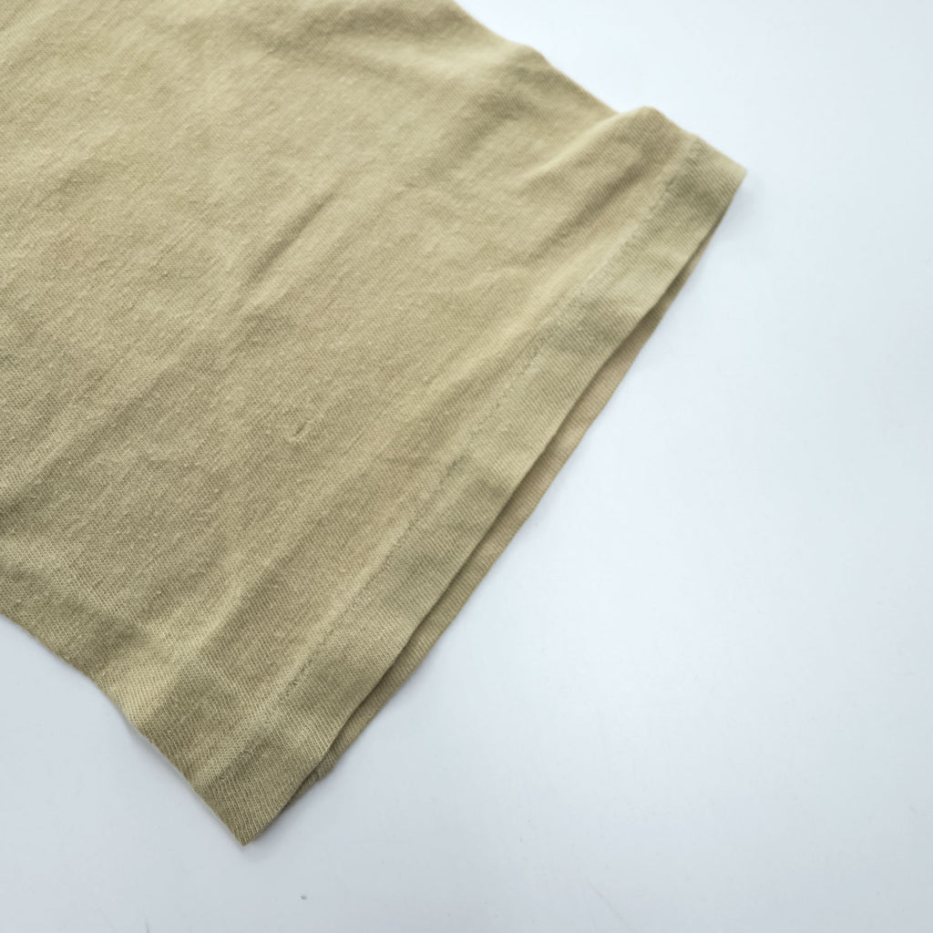 AURALEE 日本製 シームレス クルーネック 5分袖 Tシャツ SEAMLESS CREW NECK HALF SLEEVE TEE M ベージュ シングルステッチ A8ST02ST