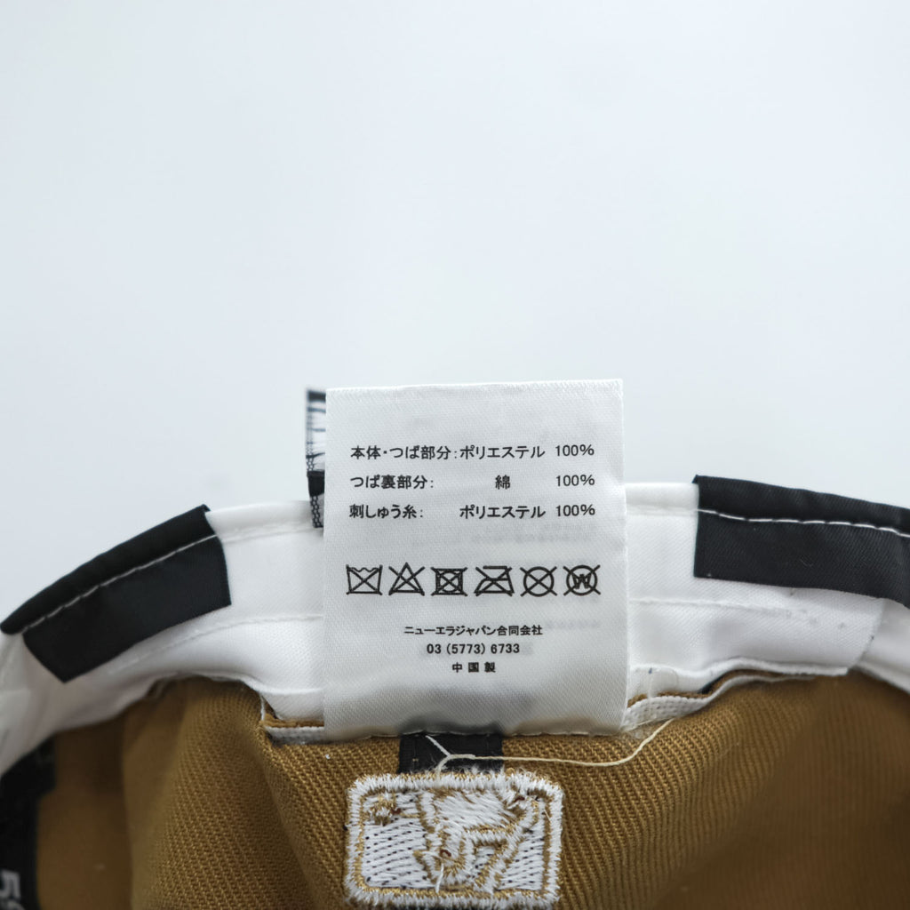 NEW ERA 59FIFTY ロサンゼルス・ドジャース LAロゴ フィッテッドキャップ 7 1/2 ベージュ ブラック