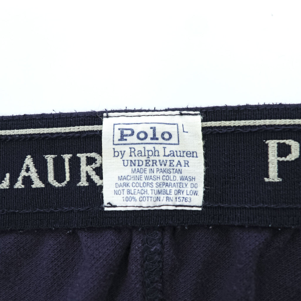 Polo Ralph Lauren 鹿の子 イージーパンツ パジャマパンツ L ネイビー スモールポニー ロゴ 刺繍