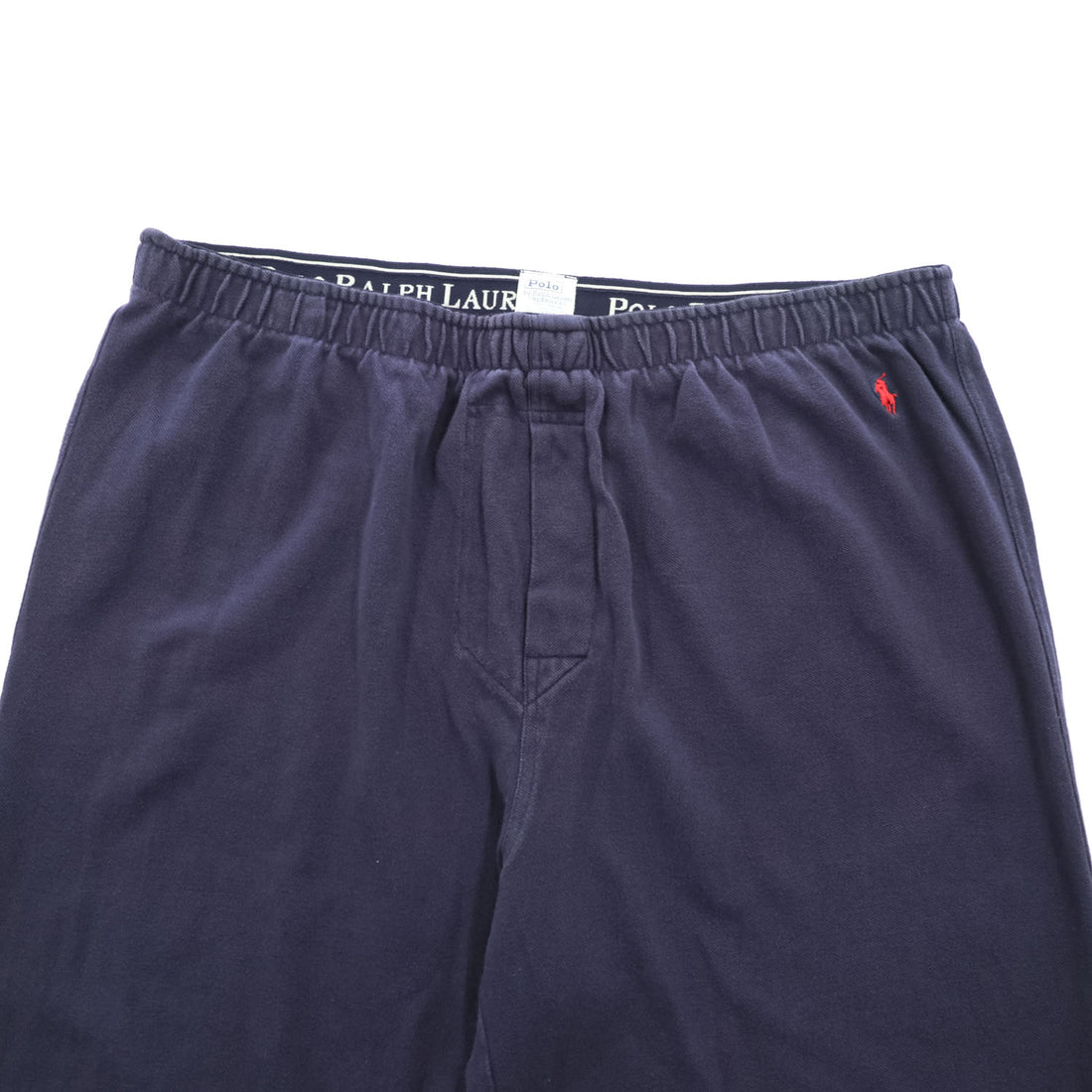 Polo Ralph Lauren 鹿の子 イージーパンツ パジャマパンツ L ネイビー スモールポニー ロゴ 刺繍