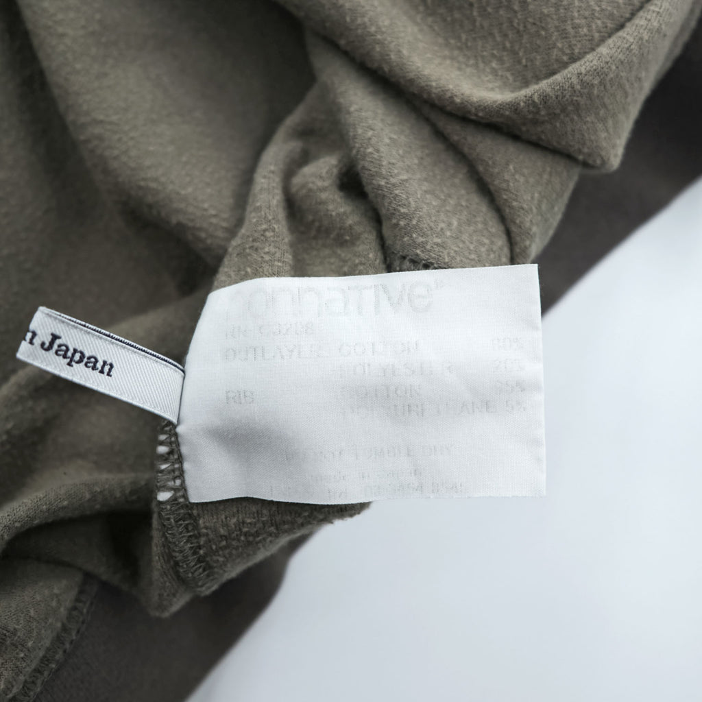nonnative 日本製 ベロア スウェット トレーナー M ブラウン ラグランスリーブ