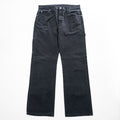 Dickies ダック地 ペインターパンツ 33 × 32 ブラック キャンバス