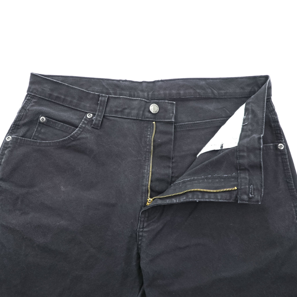 Dickies ダック地 ペインターパンツ 33 × 32 ブラック キャンバス