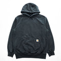 carhartt プルオーバー パーカー RAIN DEFFENDER ヘビーウェイト M ブラック 裏起毛 LOOSE FIT カンガルーポケット 100615 001