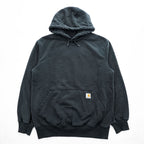carhartt プルオーバー パーカー RAIN DEFFENDER ヘビーウェイト M ブラック 裏起毛 LOOSE FIT カンガルーポケット 100615 001