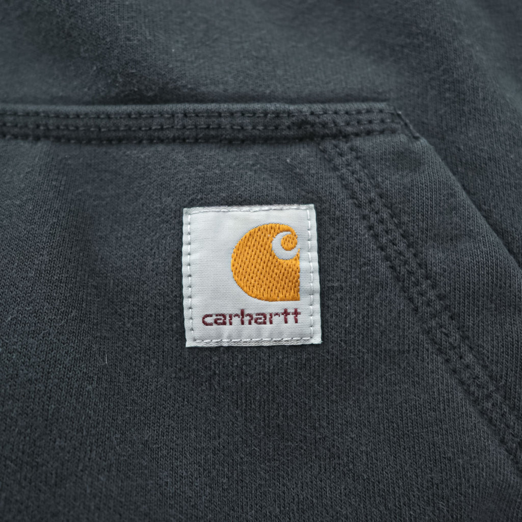 carhartt プルオーバー パーカー RAIN DEFFENDER ヘビーウェイト M ブラック 裏起毛 LOOSE FIT カンガルーポケット 100615 001