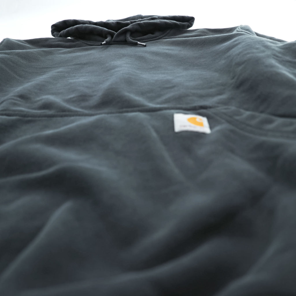 carhartt プルオーバー パーカー RAIN DEFFENDER ヘビーウェイト M ブラック 裏起毛 LOOSE FIT カンガルーポケット 100615 001
