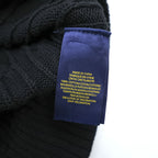 POLO RALPH LAUREN Cable-Knit V-Neck Vest Black M (10-12)