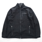 Eddie Bauer Men's Soft Shell Jacket Black Fleece Lined Full Zip Size L Outdoor