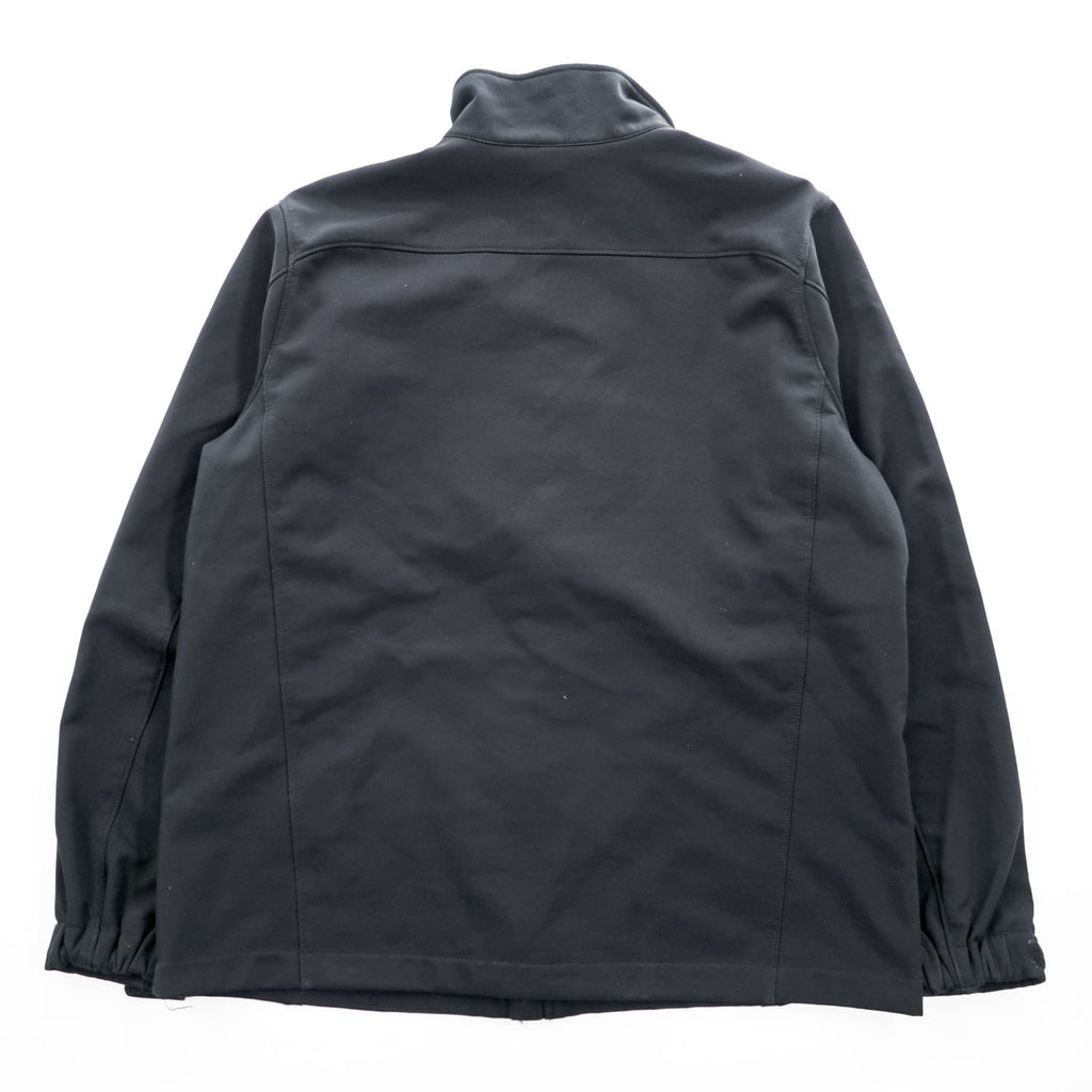Eddie Bauer Men's Soft Shell Jacket Black Fleece Lined Full Zip Size L Outdoor